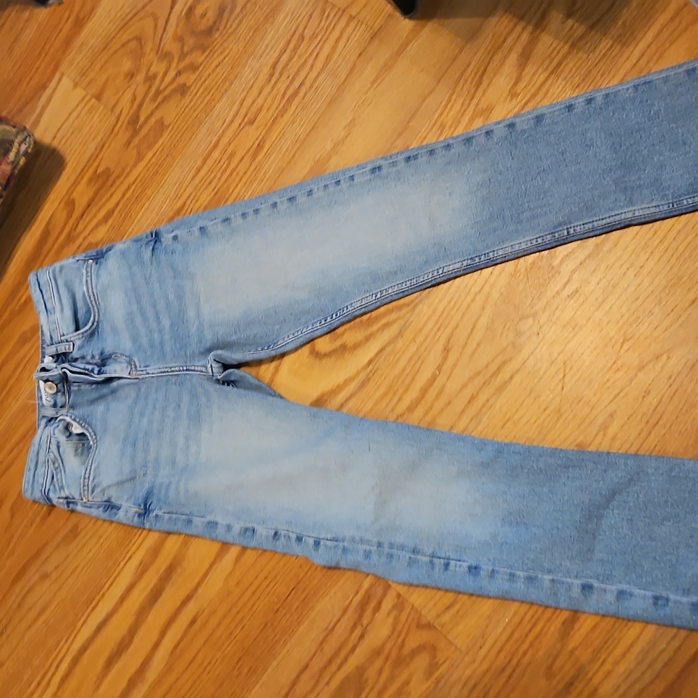 Zara Faded Blue Denim Jeans